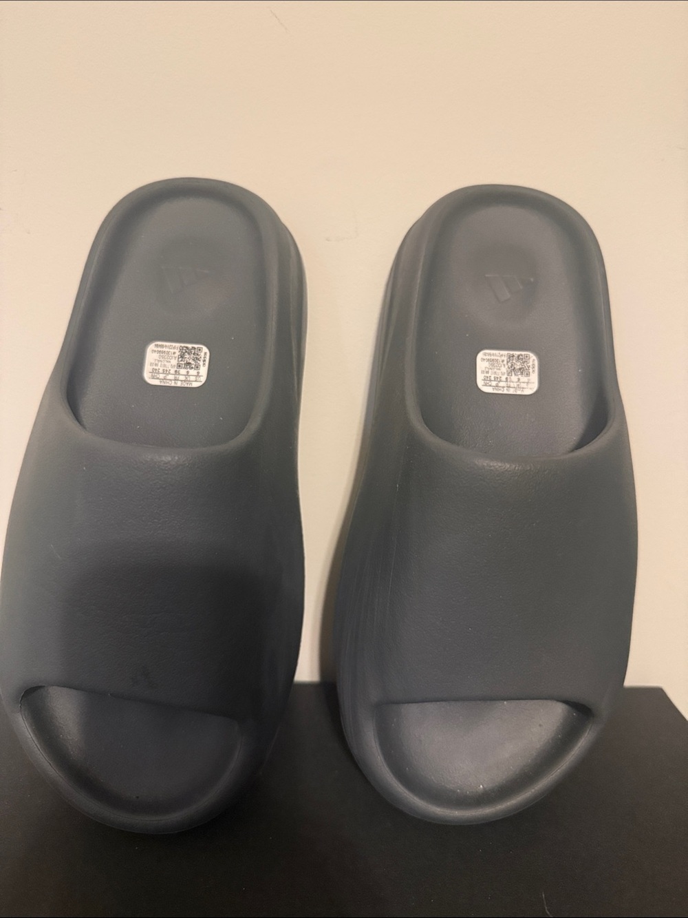 Yeezy Slide Sandals in Dark Charcoal